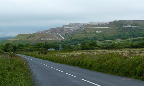 Driving by the Cornish Alps