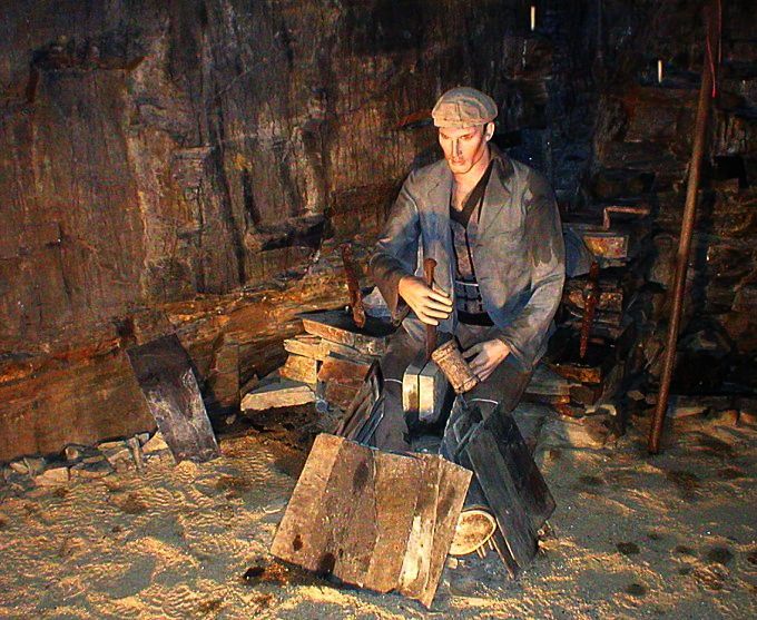 Carnglaze Caverns Slate Worker