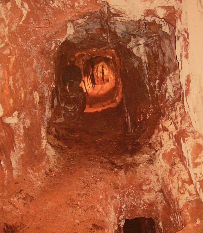 Geevor Mine old photo underground