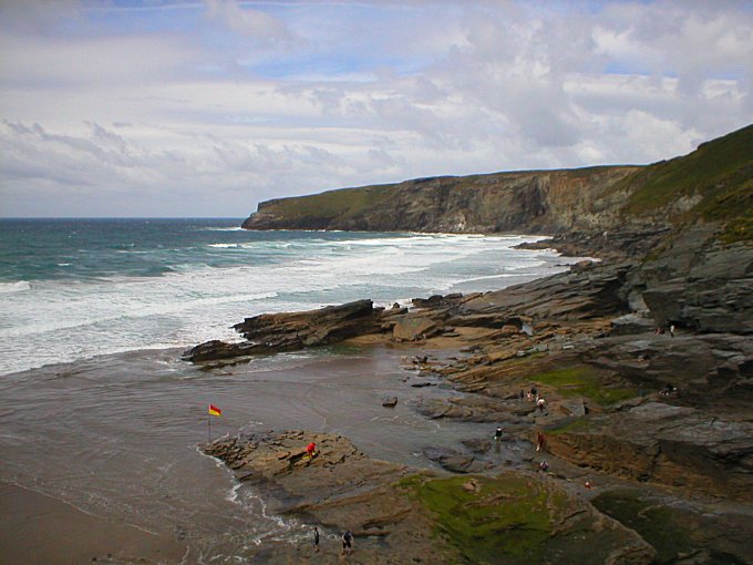 Trebarwith Strand Beach