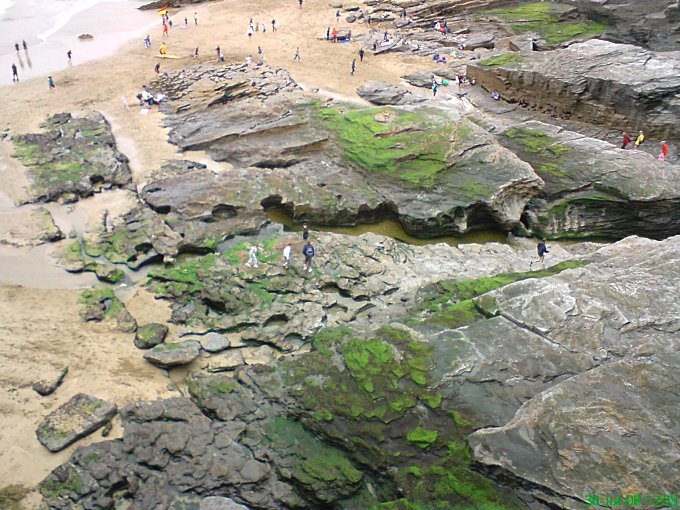 Trebarwith Strand Rocks and Beach