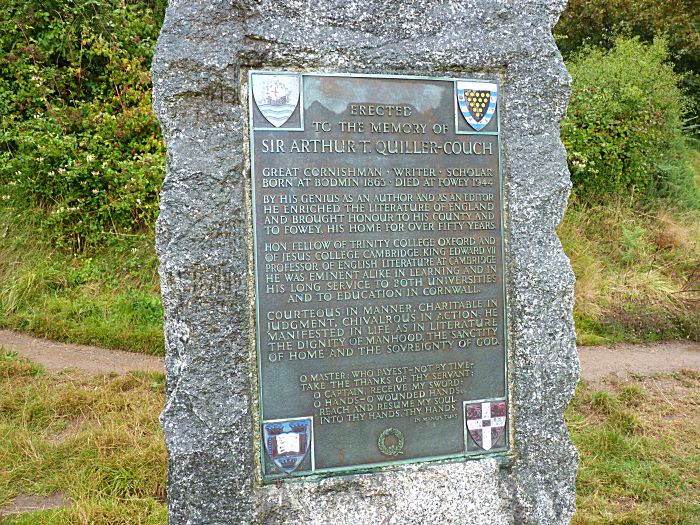 Fowey Harbour Q Memorial Plaque