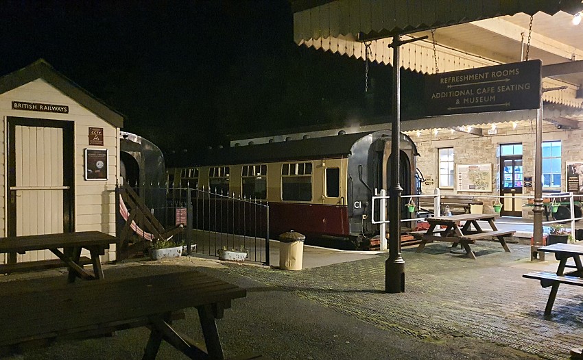 End of a lovely evening at Bodmin Railway