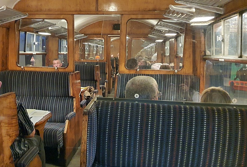 Old fashioned carriages on the Bodmin Railway