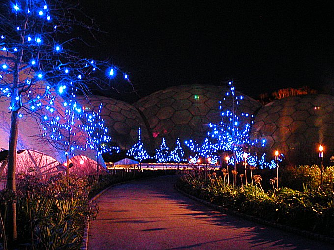 Eden Project at Night