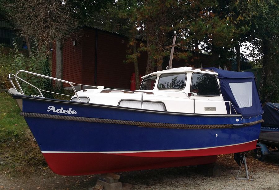 Adele ashore in the Boatyard Sept 2021