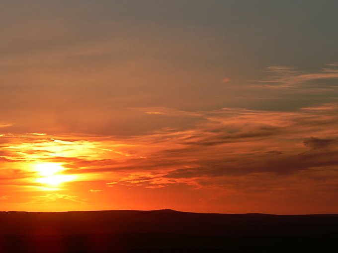 Sunset over Bodmin Moor